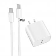 iPhone 17 16 Fast Charger,20W USB C Wall Charger Adapter with USB C Fast Woven Charging Cable for iPhone 17 Pro Max/17 Air/16e/15 Plus,iPad Pro 13/12.9/11 in,iPad Air 5/4,iPad 11''A16 /10th,Mini 6/7th